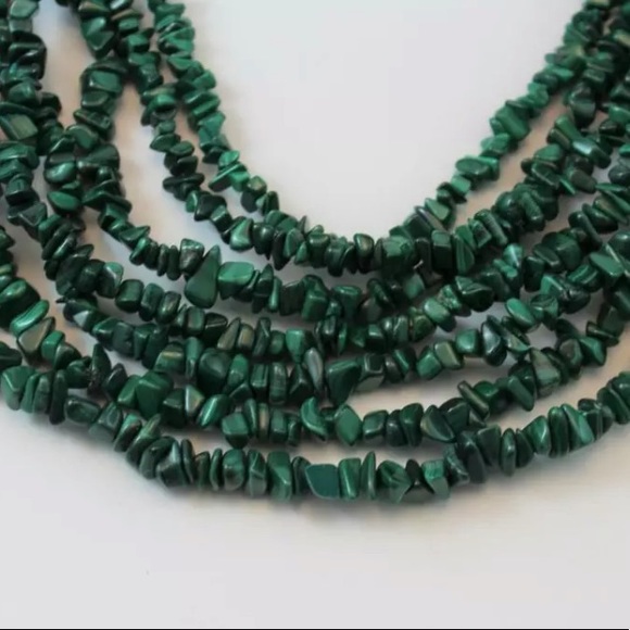 Mine Finds Jay King 7 Strand Malachite Necklace - Picture 3 of 6